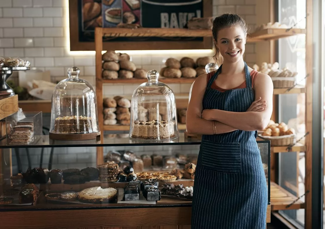 Kobieta prowadząca swoją własną działalność w Niemczech